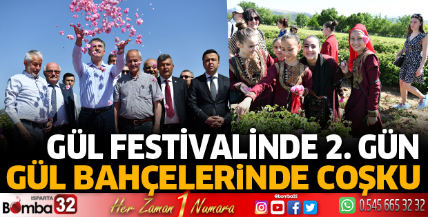 Gül festivali kutlamaları gül bahçesinde devam etti