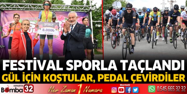 Gül festivali sporla taçlandı