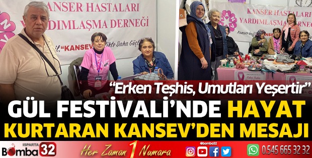Gül Festivali’nde Hayat Kurtaran KANSEV’den Mesaj