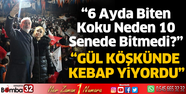 Gül köşkünde kebap yiyordu