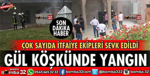 GÜL KÖŞKÜNDE YANGIN PANİĞİ