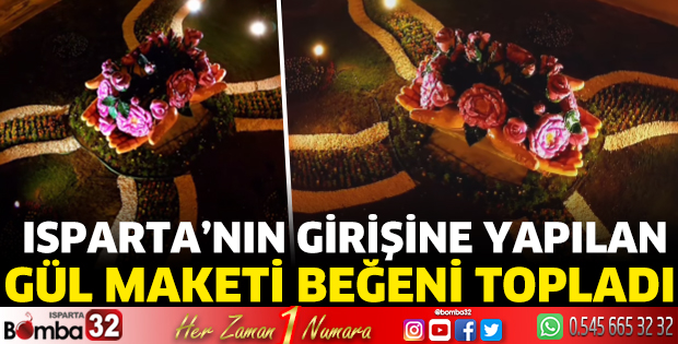 Gül maketi beğeni topladı