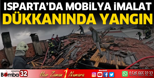 Gül Petek Sanayi Sitesinde dükkan yangını 