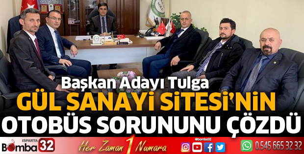 GÜL SANAYİ SİTESİ’NİN OTOBÜS SORUNUNU ÇÖZDÜ 