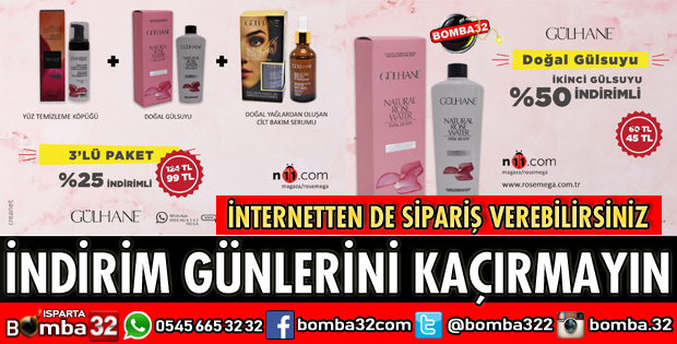 GÜLHANE ÜRÜNLERİNDE İNDİRİM GÜNLERİ