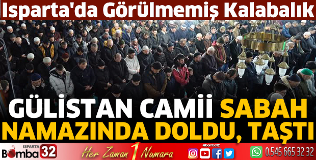 Gülistan Camii sabah namazında doldu, taştı