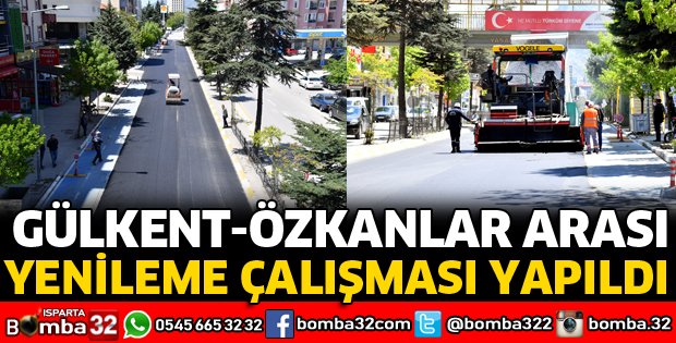 GÜLKENT VE ÖZKANLAR ARASI YOL YENİLEME ÇALIŞMASI YAPILDI