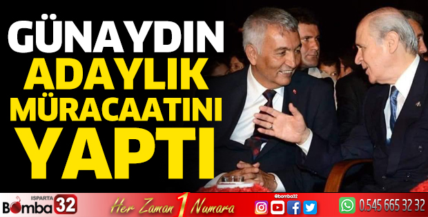 Günaydın adaylık müracaatını yaptı