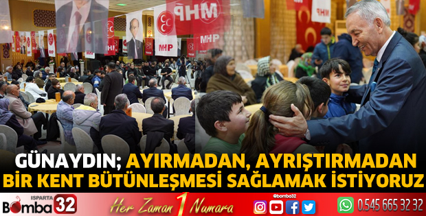 Ayırmadan, ayrıştırmadan bir kent bütünleşmesi sağlamak istiyoruz