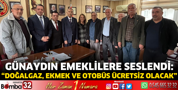 Günaydın emeklilere seslendi