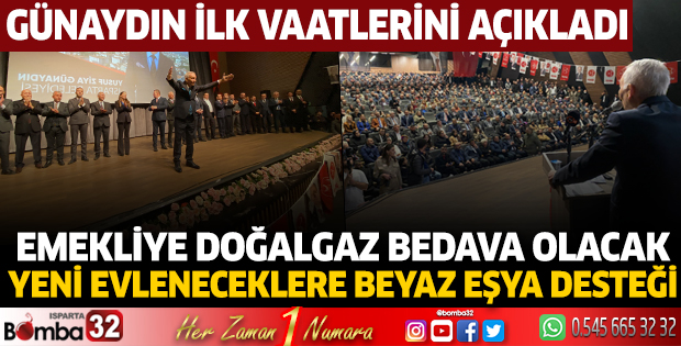 Günaydın ilk vaatlerini açıkladı