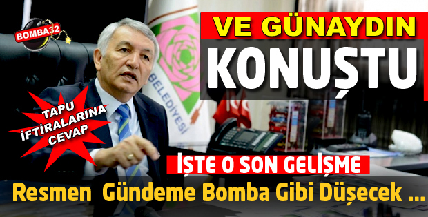 GÜNAYDIN ITKM İLE İLGİLİ TÜM GELİŞMELERİ MADDE MADDE AÇIKLADI...