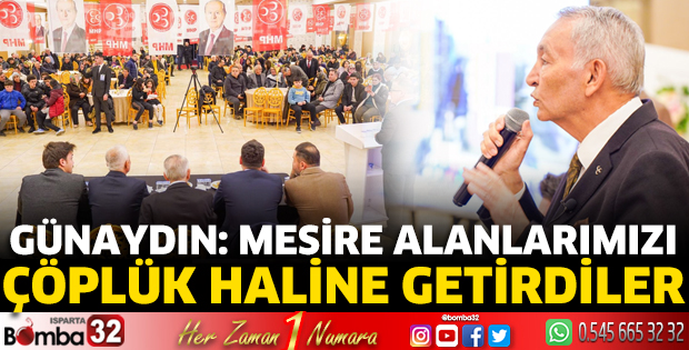 Günaydın: Mesire alanlarımızı çöplük haline getirdiler