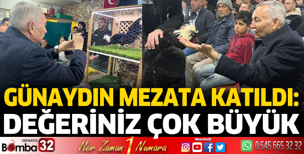 Günaydın mezata katıldı