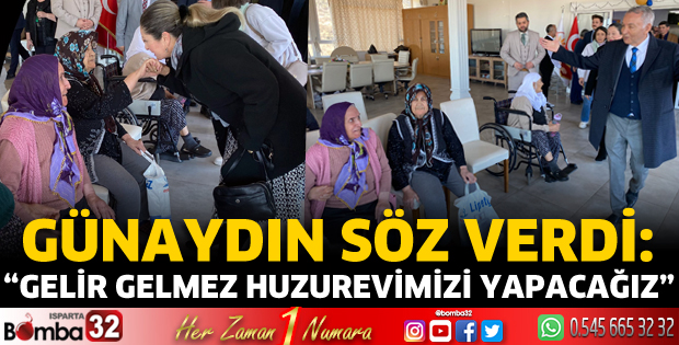 Günaydın söz verdi: Gelir gelmez huzurevimizi yapacağız