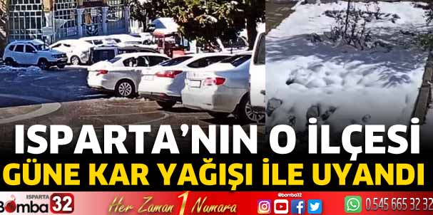 Güne kar yağışı ile uyandılar 