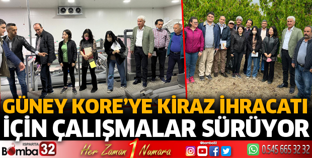 Güney Kore’ye kiraz ihracatı için çalışmalar sürüyor