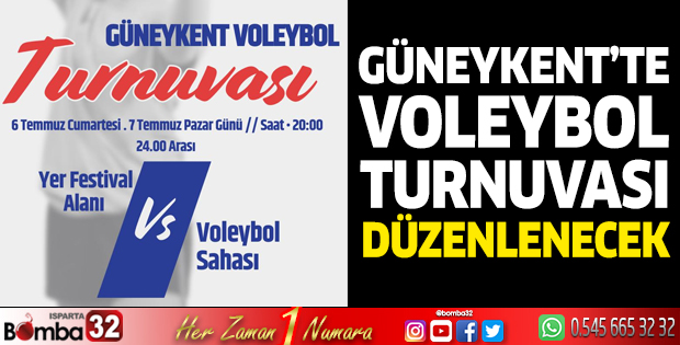 Güneykent’te Voleybol Turnuvası düzenlenecek