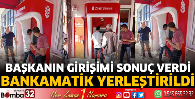 Güneykent'e bankamatik hizmeti