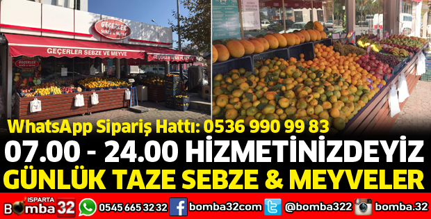 GÜNLÜK TAZE SEBZE VE MEYVELER