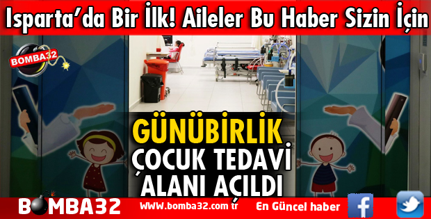 GÜNÜBİRLİK ÇOCUK TEDAVİ ALANIMIZ HİZMET VERMEYE BAŞLADI