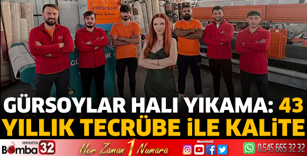 GÜRSOYLAR Halı Yıkama: 43 yıllık tecrübe ile kalite 
