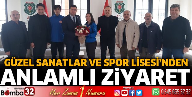 Güzel Sanatlar ve Spor Lisesi'nden anlamlı ziyaret