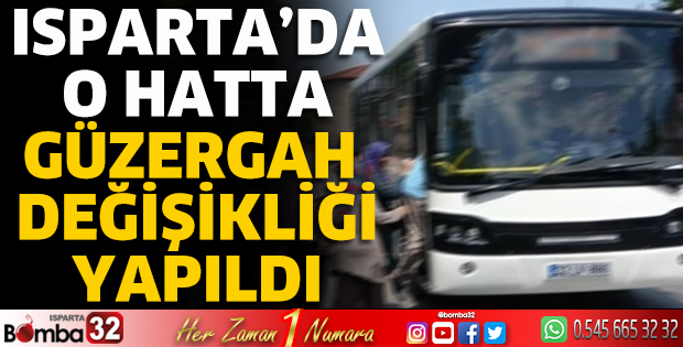 Güzergah değişikliği duyurusu