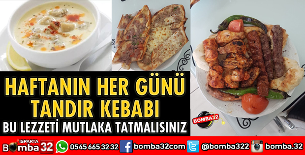 HAFTANIN HER GÜNÜ TANDIR KEBABI VAR