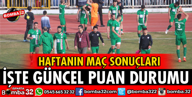 HAFTANIN MAÇ SONUÇLARI GÜNCEL PUAN DURUMU