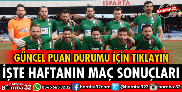 HAFTANIN MAÇ SONUÇLARI VE PUAN DURUMU