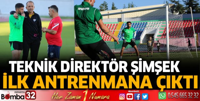 Hakan Şimşek ilk antrenmana çıktı