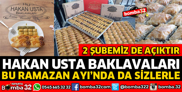 HAKAN USTA BAKLAVALARI BU RAMAZAN DA YANINIZDA