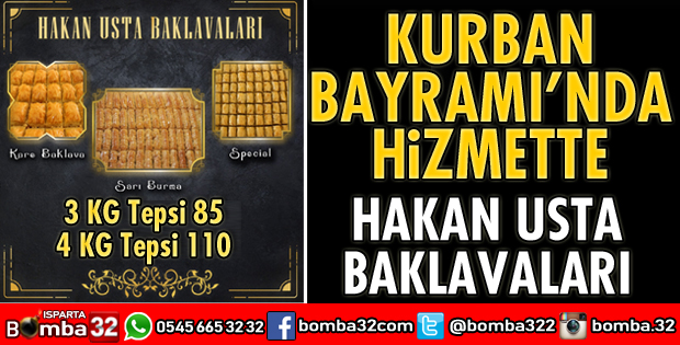 HAKAN USTA BAYRAMDA HİZMET VERECEK