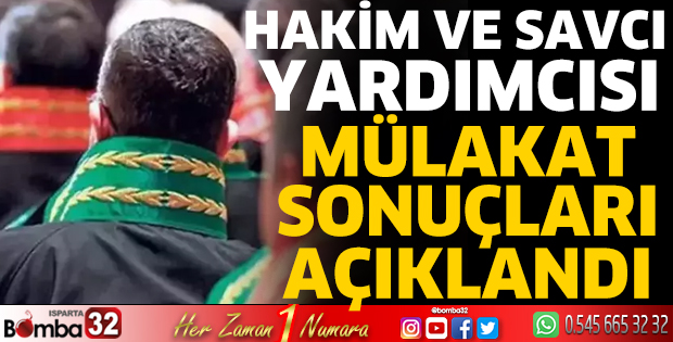 Hakim ve savcı yardımcısı mülakat sonuçları açıklandı