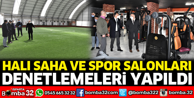Halı saha ve spor salonları denetlendi