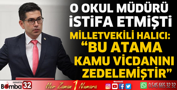 Halıcı: “Bu atama kamu vicdanını zedelemiştir”