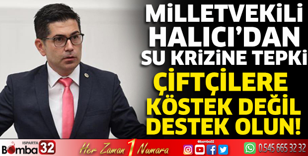 Halıcı'dan su krizine tepki!