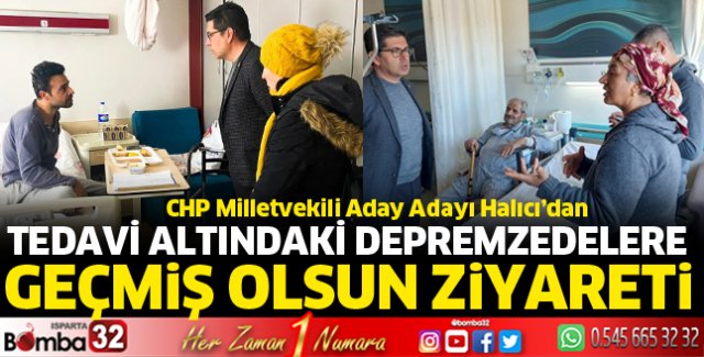 Halıcı'dan tedavileri devam eden depremzedelere ziyaret