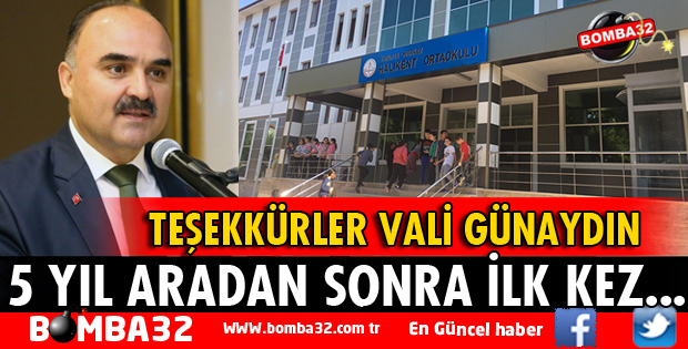 HALIKENT 5 YIL ARADAN SONRA ORTAOKULUNA KAVUŞTU