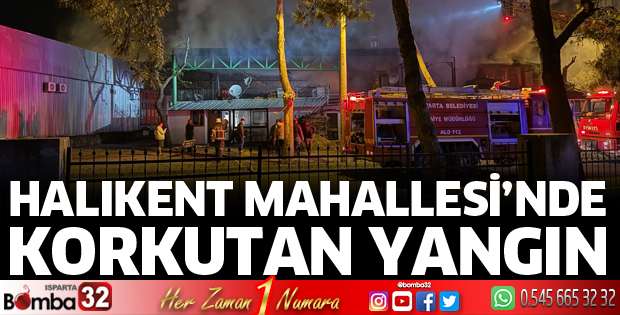 Halıkent Mahallesi’nde Korkutan Yangın