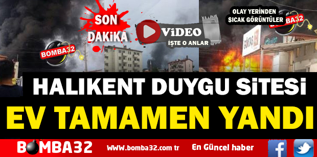 HALIKENT MAHALLESİNDE YANGIN KORKUTTU