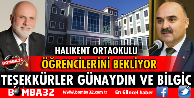 HALIKENT ORTAOKULU ÖĞRENCİLERİNİ BEKLİYOR