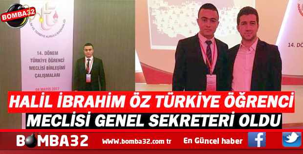 Halil İbrahim Öz Türkiye Öğrenci Meclisi Genel Sekreteri oldu