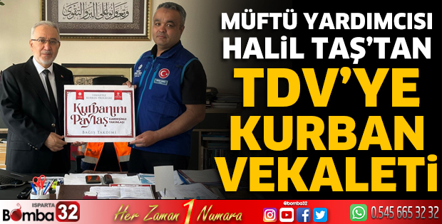 Halil Taş'tan TDV'ye Kurban Vekaleti
