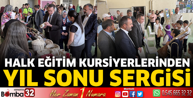 Halk Eğitim Kursiyerlerinden Yıl Sonu Sergisi