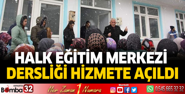Halk Eğitim Merkezi Dersliği Hizmete Açıldı