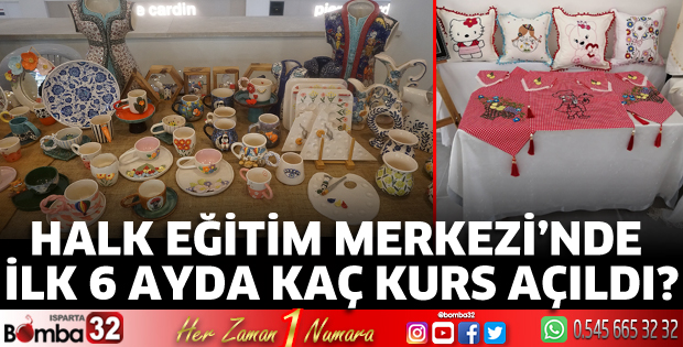 Halk Eğitim Merkezi'nde yılın ilk 6 ayı kaç kurs açıldı?