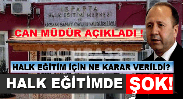 HALK EĞİTİMDE ŞOK !