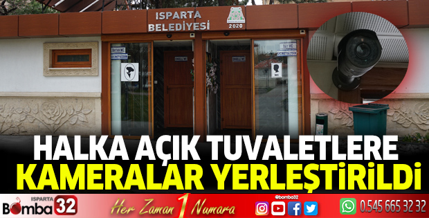 Halka Açık Tuvaletlere Kameralar Yerleştirildi